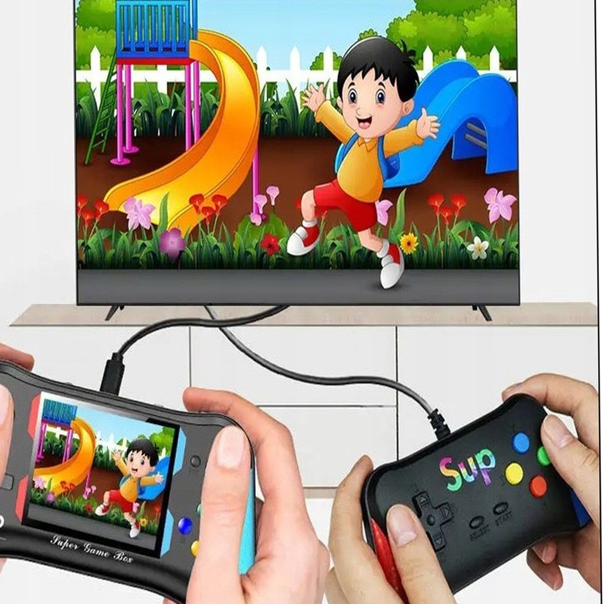 MINI KONSOLA RETRO X7M PRZENOŚNA 5000 GIER GIERKA PEGASUS DO TV EKRAN 3,5''
