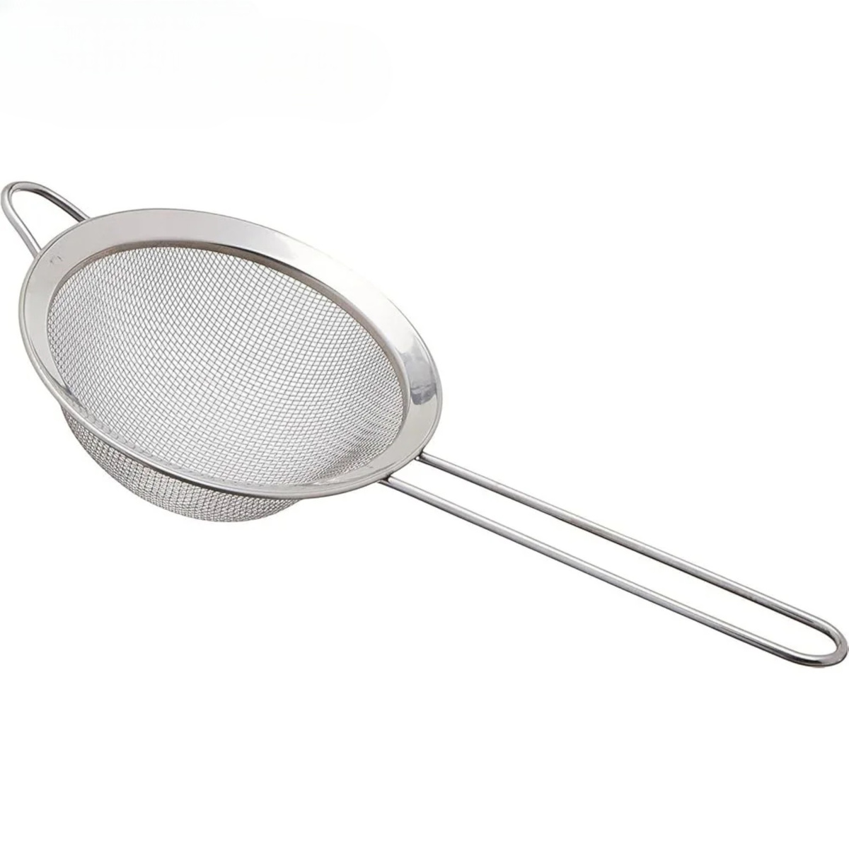 SITKO KUCHENNE METALOWE DO GOTOWANIA CEDZAK DURSZLAK Z RĄCZKĄ DUŻE 21 CM