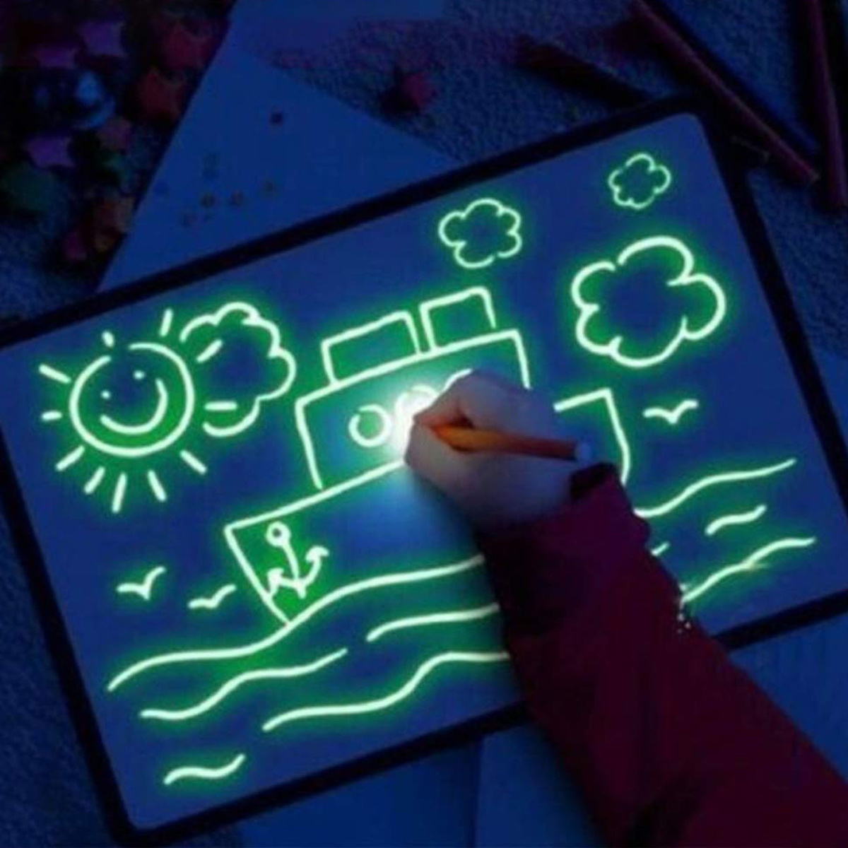 Magiczna tablica Do Rysowania Światłem Led UV