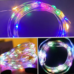 LAMPKI NA CHOINKĘ LED NA DRUCIKU ŚWIATEŁKA NA BATERIE DRUCIK OŚWIETLENIE 5M