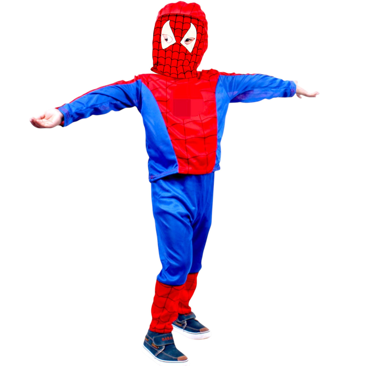 SPIDERMAN - STRÓJ DLA CHŁOPCA + MASKA rozmiar S 98-110