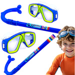 ZESTAW DO NURKOWANIA OKULARY PŁYWACKIE Z RURKĄ GOGLE DO WODY ŁATWE ZAPIĘCIE