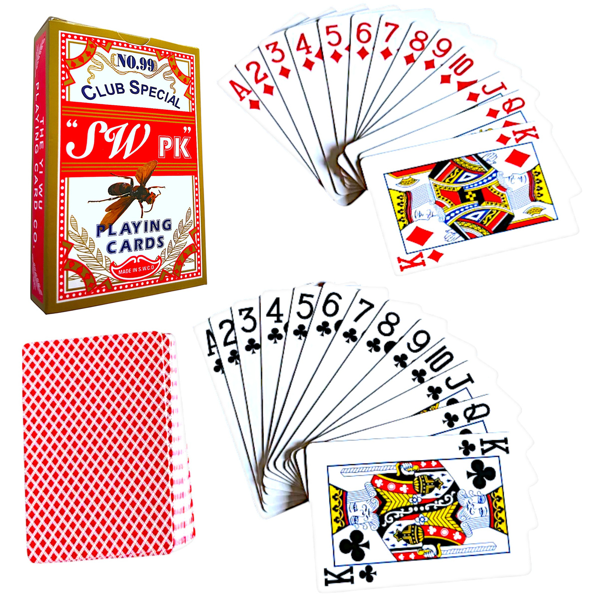 KARTY DO GRY W POKERA MAKAO 55 SZTUK RODZINNA GRA KARCIANA TALIA KART