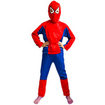 SPIDERMAN - STRÓJ DLA CHŁOPCA + MASKA rozmiar L 122-128