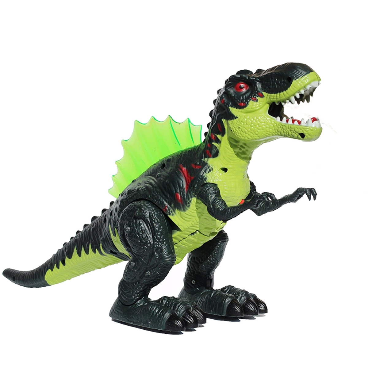 DINOZAUR - FIGURKA TYRANOZAUR ZIELONY DINOZAUR ZABAWKA INTERAKTYWNA 