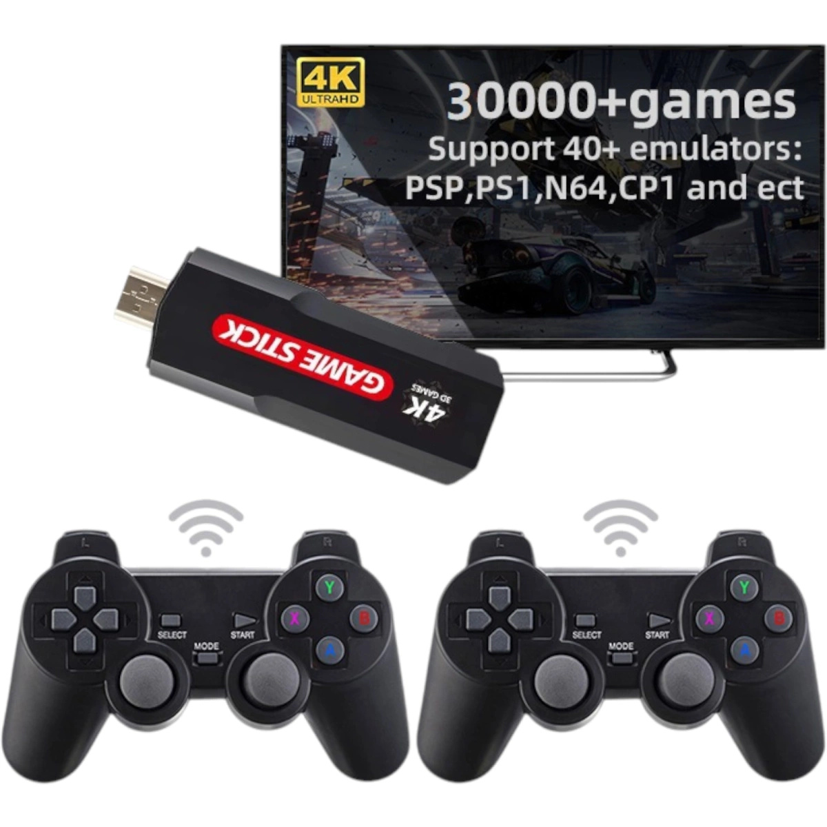 MEGA ZESTAW PROJEKTOR RZUTNIK ANDROID + KONSOLA RETRO 2x PAD 