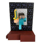 FIGURKI Z GRY MINECRAFT STEVE SMOK AKCESORIA ZESTAW 8 SZTUK FIGURKA DODATKI