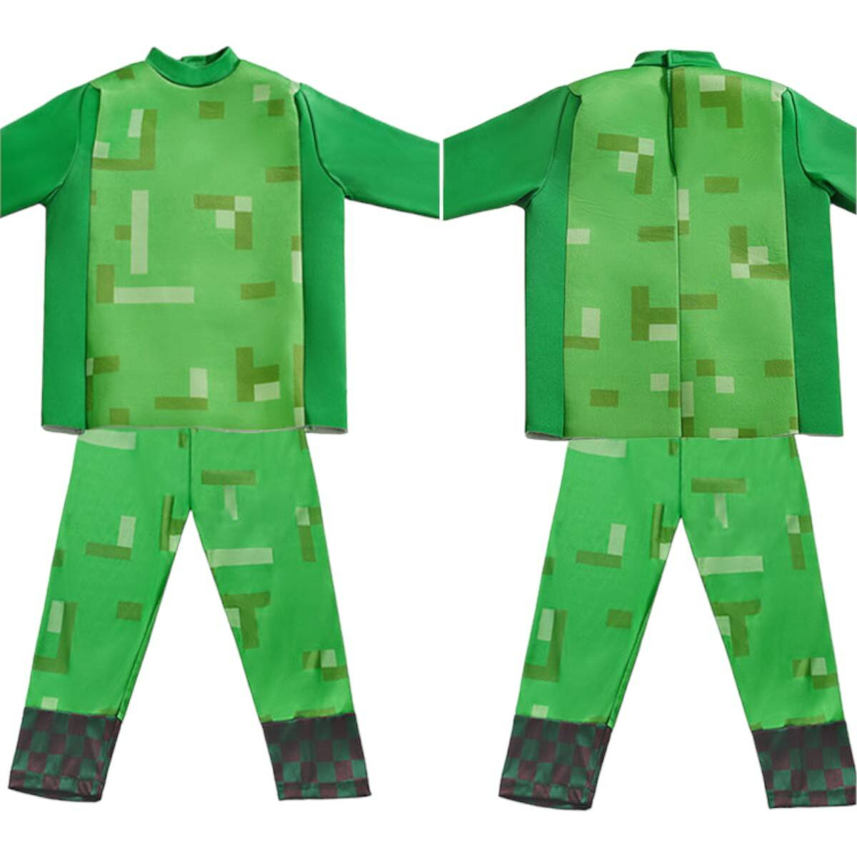 MINECRAFT – STRÓJ DLA DZIECKA CREEPER ROZMIAR S (110-120) KOSTIUM NA BAL DLA CHŁOPCA GADŻETY DLA GRACZY