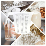 MIARKA KUCHENNA KUBEK DZBANEK Z PODZIAŁKĄ ODMIERZANIA PLASTIKOWY MIARA 1,5L