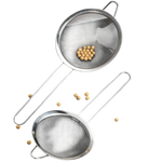 SITKO KUCHENNE METALOWE DO GOTOWANIA CEDZAK DURSZLAK Z RĄCZKĄ DUŻE 16 CM