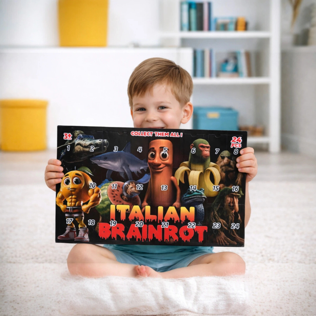 FIGURKA BRAINROT ZESTAW FIGUREK NIESPODZIANKA TUNG SAHUR 24 SZTUKI KOLEKCJA