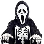 STRÓJ NA HALLOWEEN - KOŚCIOTRUP FLUORESCENCYJNY (ŚWIECI W CIEMNOŚCI) rozmiar S