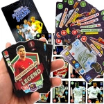 Karty piłkarskie z piłkarzami FIFA - 10 sztuk czarne kolekcjonerskie