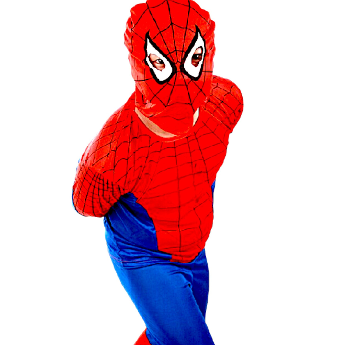 SPIDERMAN - STRÓJ DLA CHŁOPCA + MASKA rozmiar S 98-110