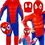 SPIDERMAN - STRÓJ DLA DZIECI + MASKA rozmiar M
