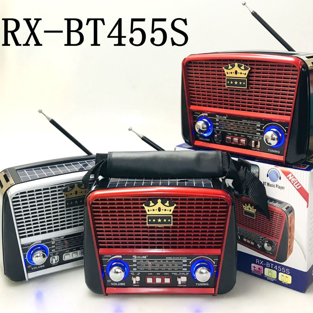 Radio Retro Solarne z USB – Twoje stylowe i funkcjonalne centrum muzyczne!