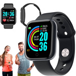 SMARTWATCH DAMSKI - MĘSKI ZEGAREK SPORTOWY SMART WATCH POWIADOMIENIA SEN 