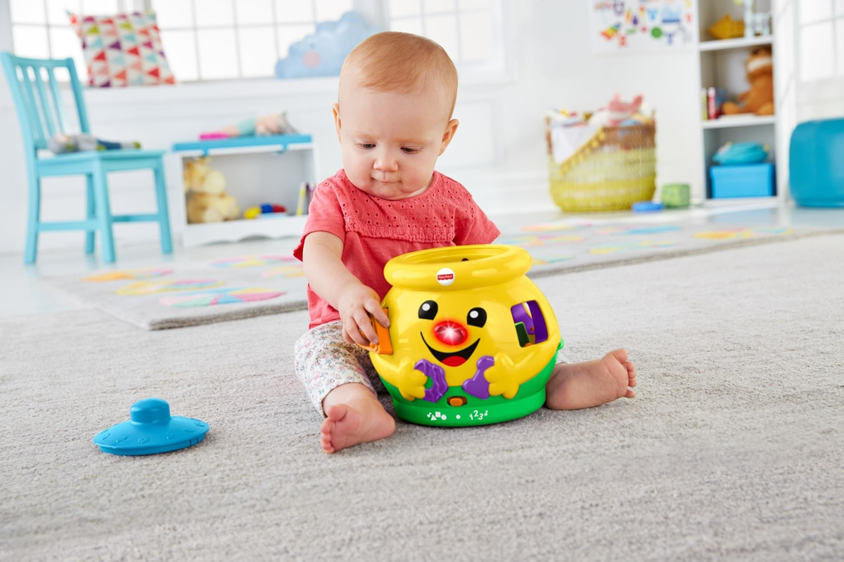 FISHER PRICE Garnuszek na klocuszek