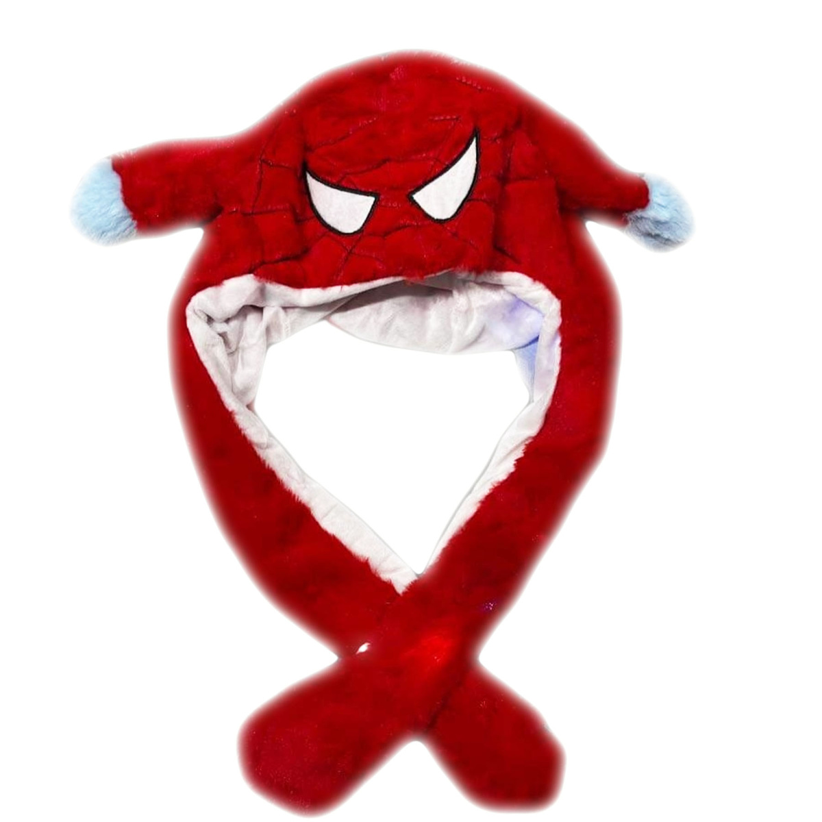 Świecąca LED Czapka Z Ruchomymi Uszami Spiderman Kigurumi