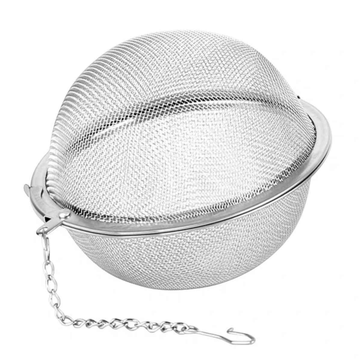 ZAPARZACZ DO HERBATY METALOWY KULKA Z ŁAŃCUSZKIEM UCHWYT DO ZIÓŁ KOSZYCZEK