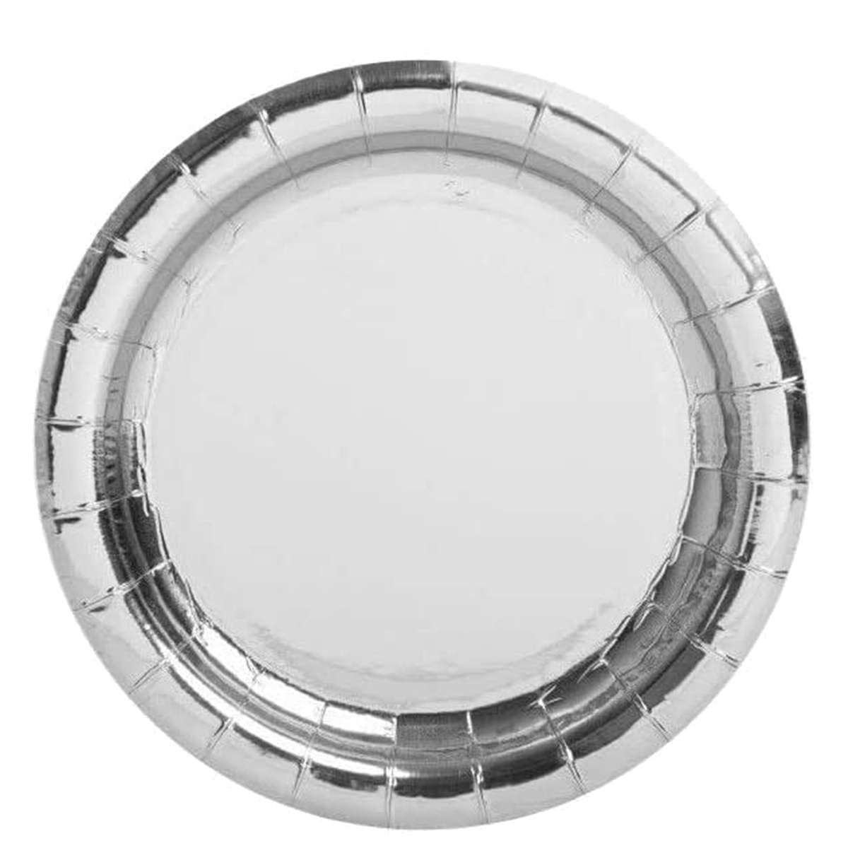 Talerzyki Jednorazowe Papierowe Srebrne Silver 6szt.