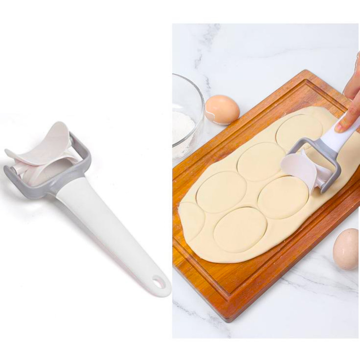 MASZYNKA DO PIEROGÓW FOREMKA WYKRAWACZ DO LEPIENIA PIEROGI USZKA Z RĄCZKĄ