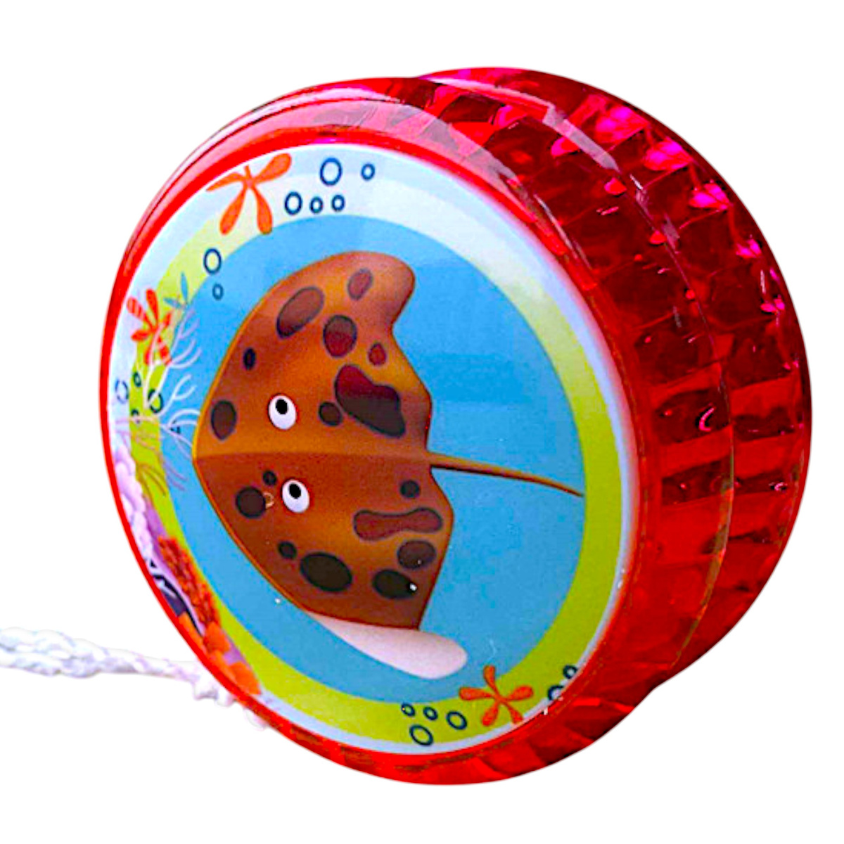 ŚWIECĄCE JOJO SEA WORLD YO-YO ZABAWKA ZRĘCZNOŚCIOWA RYBKI WODA WZORY ŚWIECI