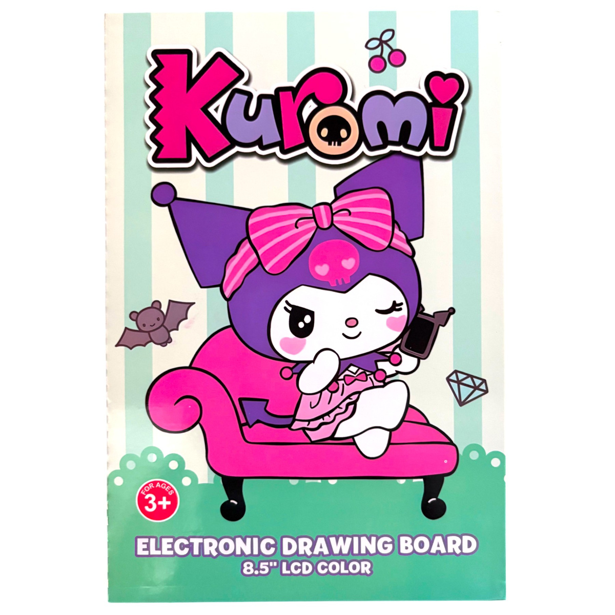 KUROMI TABLET DLA DZIECI DO RYSOWANIA 8 CALI TABLICA EDUKACYJNA LCD