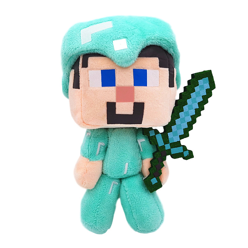 MINECRAFT Pluszowa Maskotka Diamentowy Steve 21cm