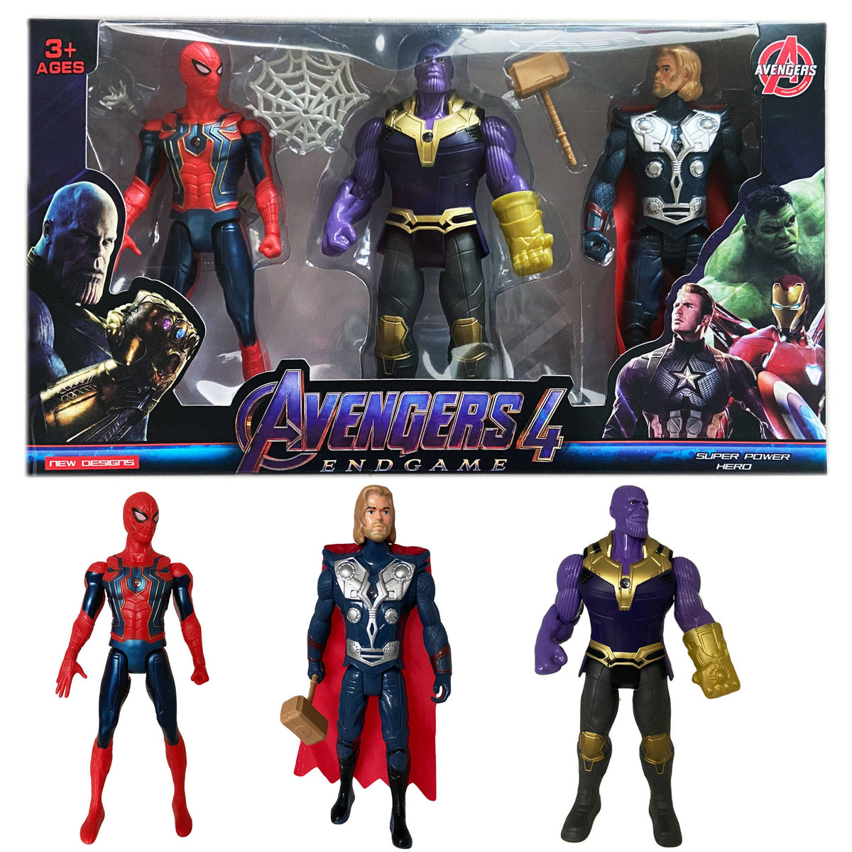 AVENGERS - ZESTAW 4 FIGUREK SUPERBOHATERÓW MARVEL
