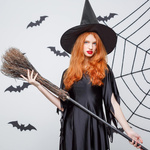 KAPELUSZ WIEDŹMY CZAROWNICY CZAPKA CZARODZIEJA NA HALLOWEEN COSPLAY IMPREZĘ