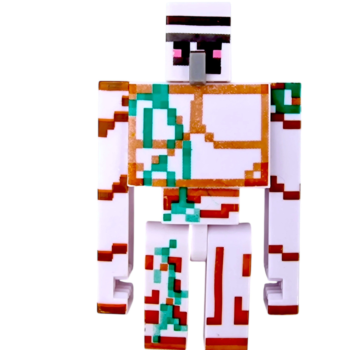 FIGURKA MINECRAFT ZESTAW FIGUREK 3w1 GOLEM DIAMENTOWY STEVE OSADNIK DODATKI