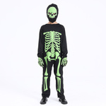 STRÓJ NA HALLOWEEN - KOŚCIOTRUP FLUORESCENCYJNY (ŚWIECI W CIEMNOŚCI) rozmiar M