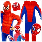 SPIDERMAN - STRÓJ DLA DZIECI + MASKA rozmiar L