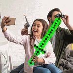 MINECRAFT Zestaw Karabin + Miecz + Siekiera  Pixel 