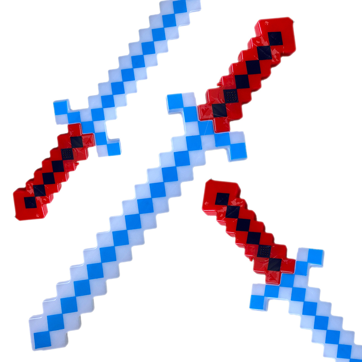 Zestaw Miecz + Pistolet + Karabin + Pistolet Pixel z dźwiękiem i światłem