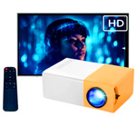 PRZENOŚNY MINI RZUTNIK PROJEKTOR LED FULL HD PRO KINO W DOMU FILMY BAJKI YH300 PRO