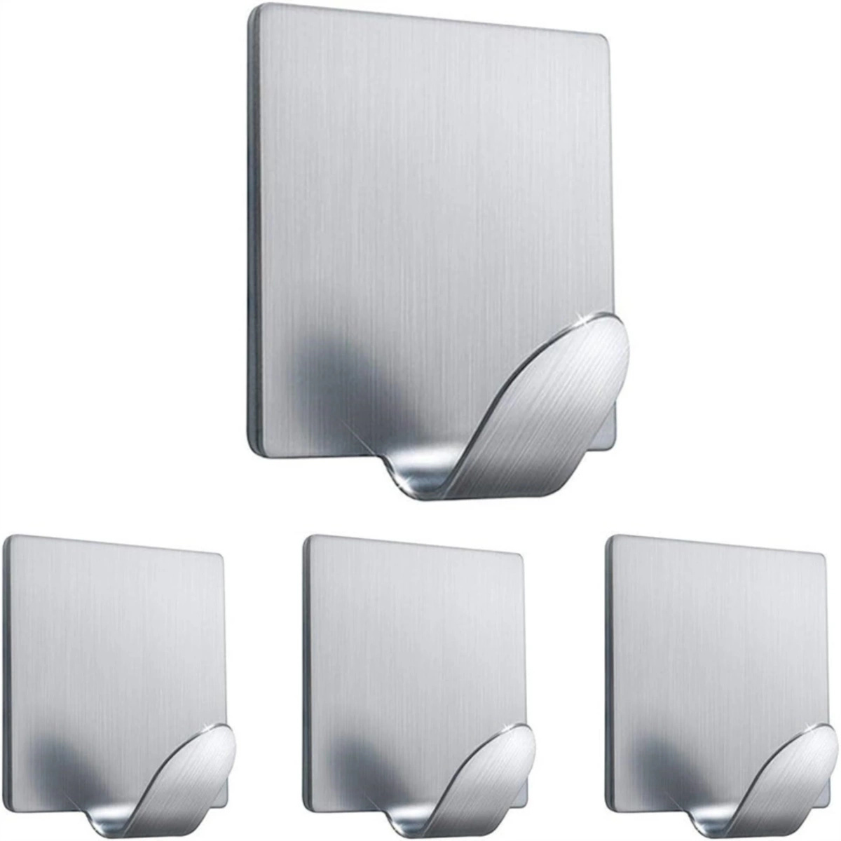 WIESZAKI METALOWE NA RĘCZNIKI ŚCIERECZKI WIESZAK SAMOPRZYLEPNY ZESTAW 4 SZT