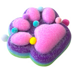 GNIOTEK ANTYSTRESOWY KOCIA ŁAPKA Z POSYPKĄ ZABAWKA SENSORYCZNA ANTYSTRESOWA