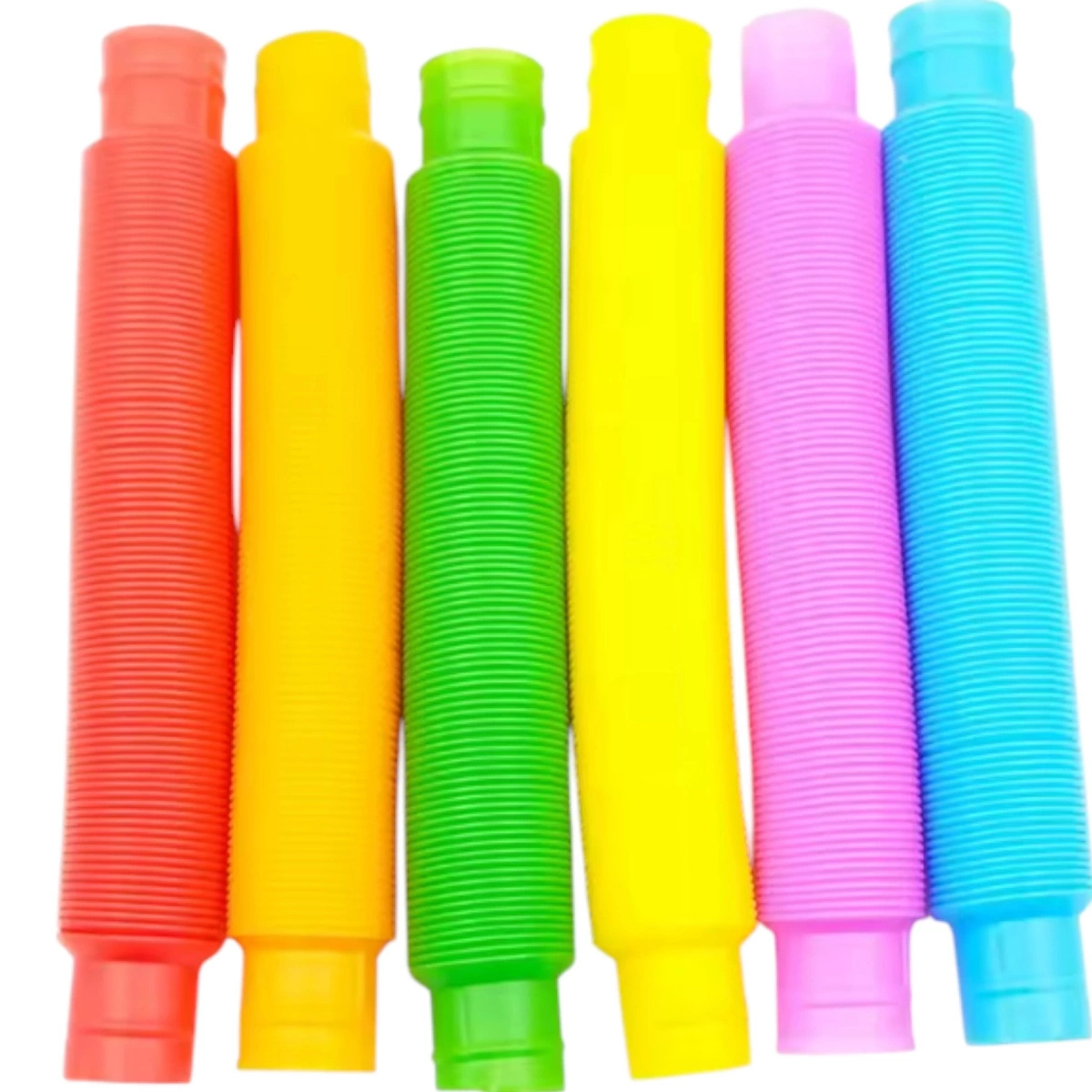 RURKA ANTYSTRESOWA SENSORYCZNA GNIOTEK RURA POP TUBE XXL MEGA ROZCIĄGLIWA - ZESTAW 4 SZTUKI