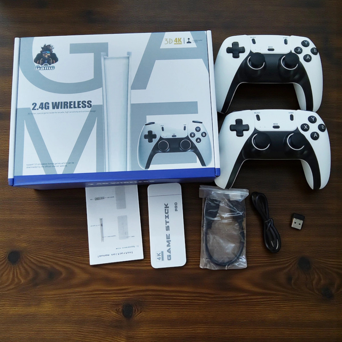 KONSOLA RETRO GRA TELEWIZYJNA M15 Wireless 20000 GIER 15 EMULATORÓW 2 PADY