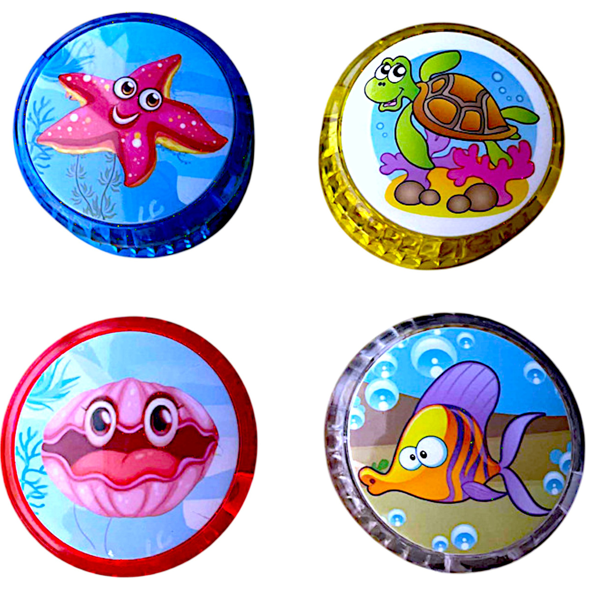 ŚWIECĄCE JOJO SEA WORLD YO-YO ZABAWKA ZRĘCZNOŚCIOWA RYBKI WODA WZORY ŚWIECI