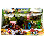 FIGURKI MINECRAFT DUŻY ZESTAW FIGUREK 9 SZTUK FIGURKA DO ZABAWY SMOK STEVE