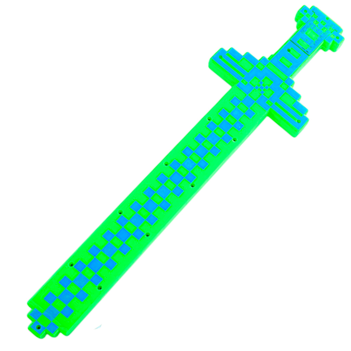 PIKSELOWY MIECZ ŚWIETLNY Z GRY DŁUGI DŹWIĘK ŚWIECI GRAFIKA KOLOROWY LED