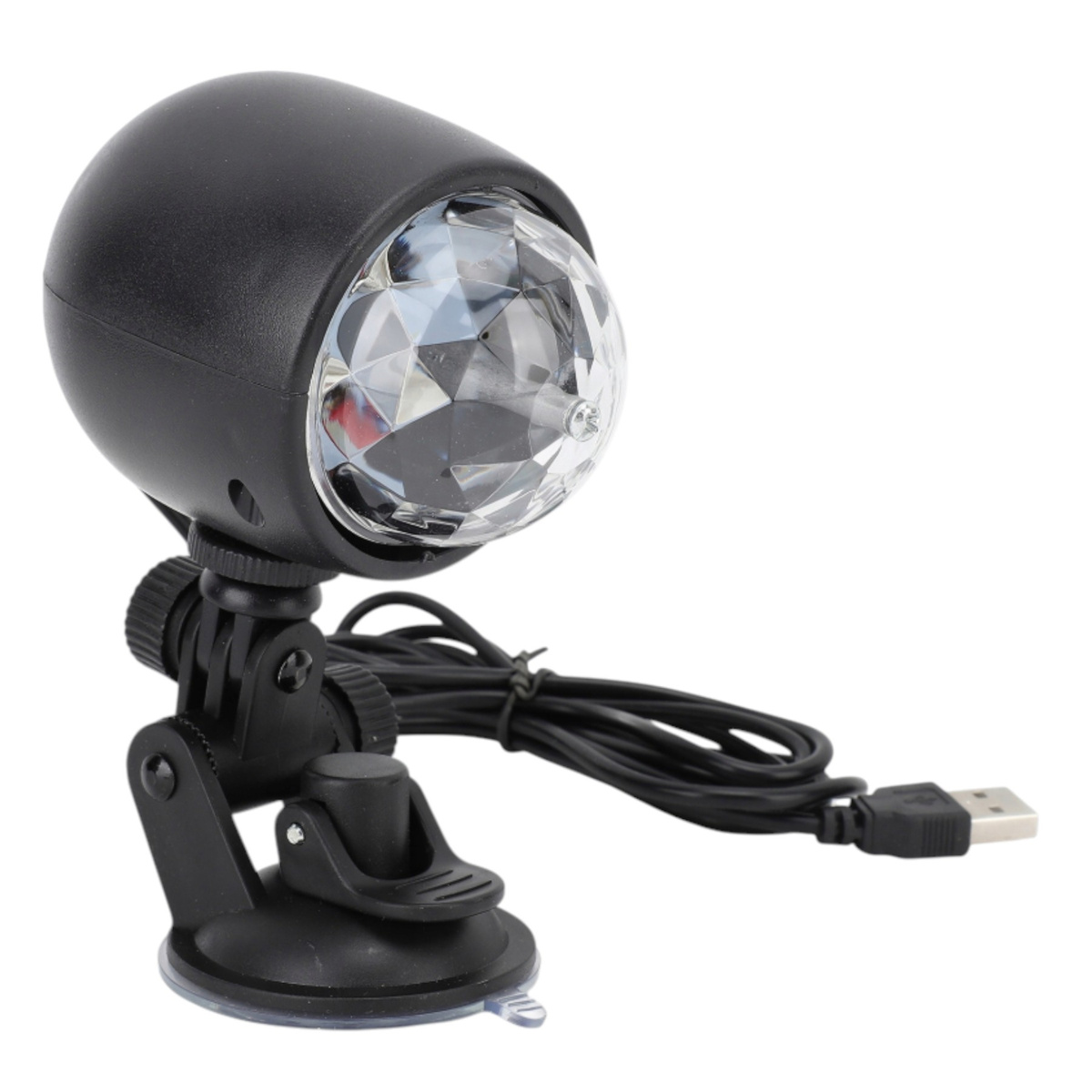 MINI KULA DYSKOTEKOWA LAMPA OBROTOWA KOLOROWA NA IMPREZĘ REFLEKTOR LED RGB