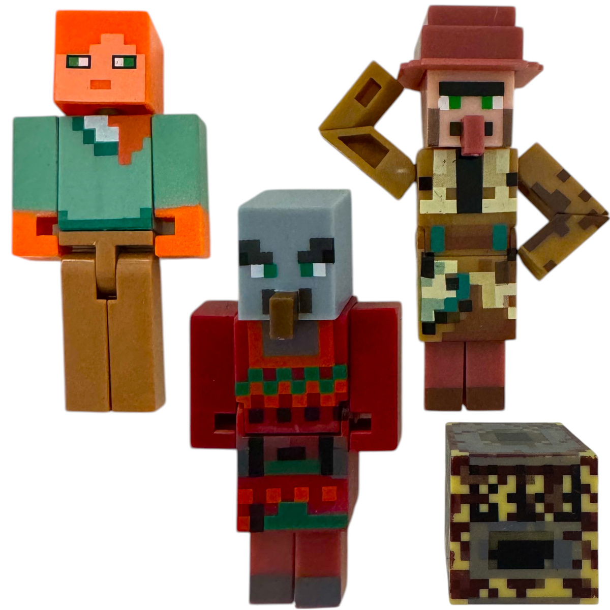 MINECRAFT ZESTAW FIGUREK 6w1 FIGURKI Z GRY VILAGER ALEX DUŻY ZESTAW 6w1