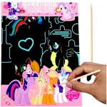 MY LITTLE PONY - TĘCZOWA ZDRAPYWANKA + RYSIK WYDRAPYWANKA DLA DZIECI