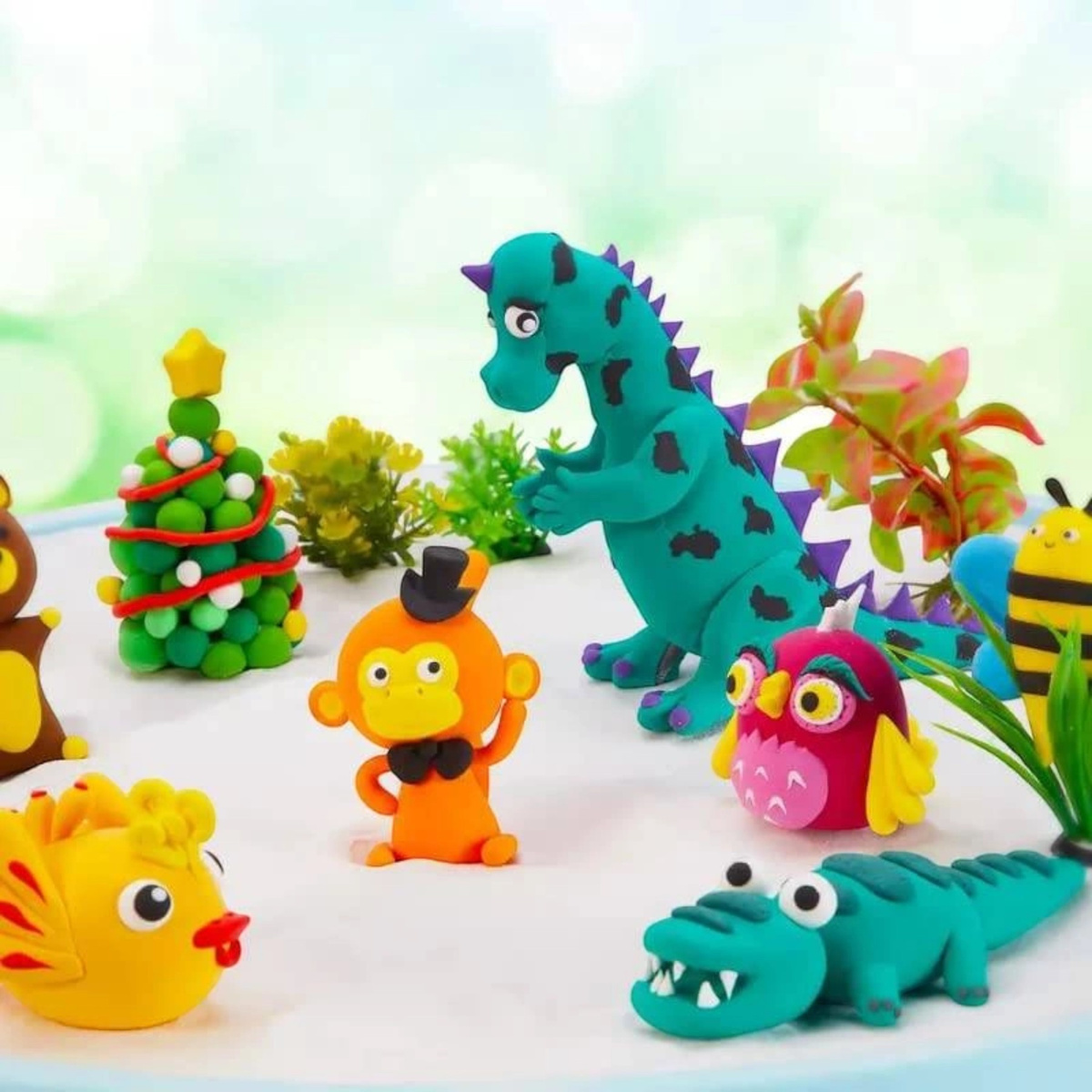 SUPER CLAY PLASTELINA PIANKOLINA GLINA MEGA DUŻA SENSORYCZNA+AKC 12 KOLORÓW