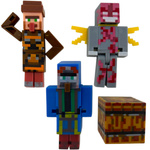 MINECRAFT ZESTAW FIGUREK 6w1 FIGURKI Z GRY VILAGER WIEŚNIAK DUŻY ZESTAW 6w1