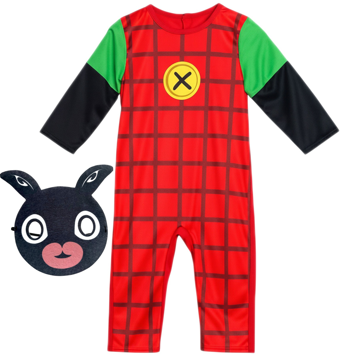 STRÓJ KRÓLIK BING PRZEBRANIE NA BAL HALLOWEEN KARNAWAŁ KOSTIUM + MASKA 